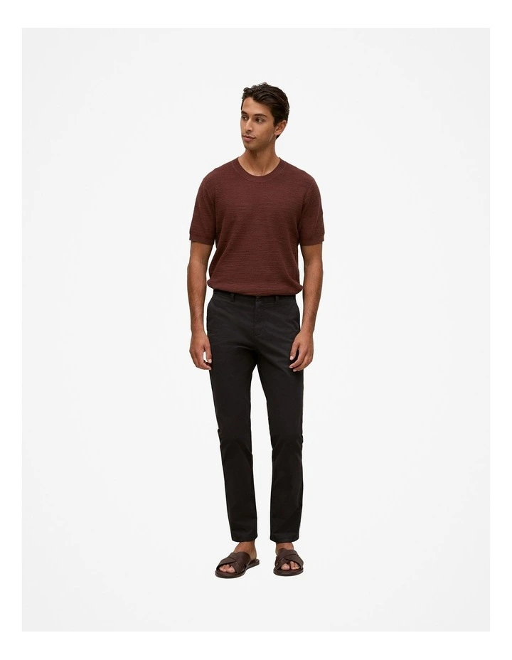 Slim Fit Chino Pant in Black image 2