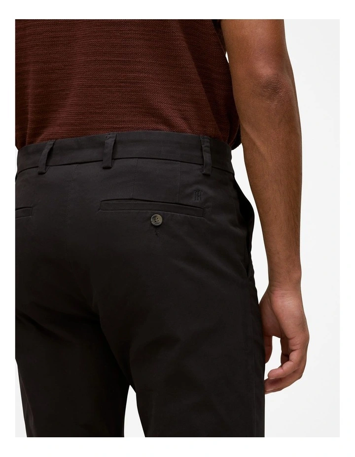 Slim Fit Chino Pant in Black image 3
