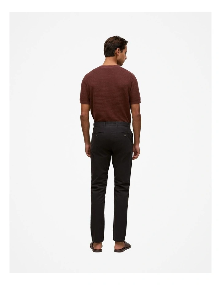 Slim Fit Chino Pant in Black image 4