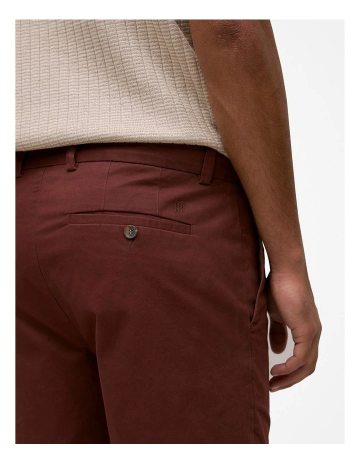 Cotton Twill Chino Short in Espresso image 4