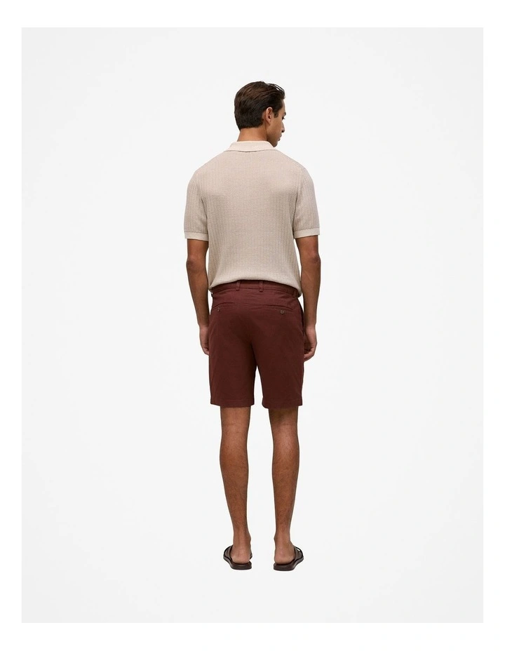 Cotton Twill Chino Short in Espresso image 5