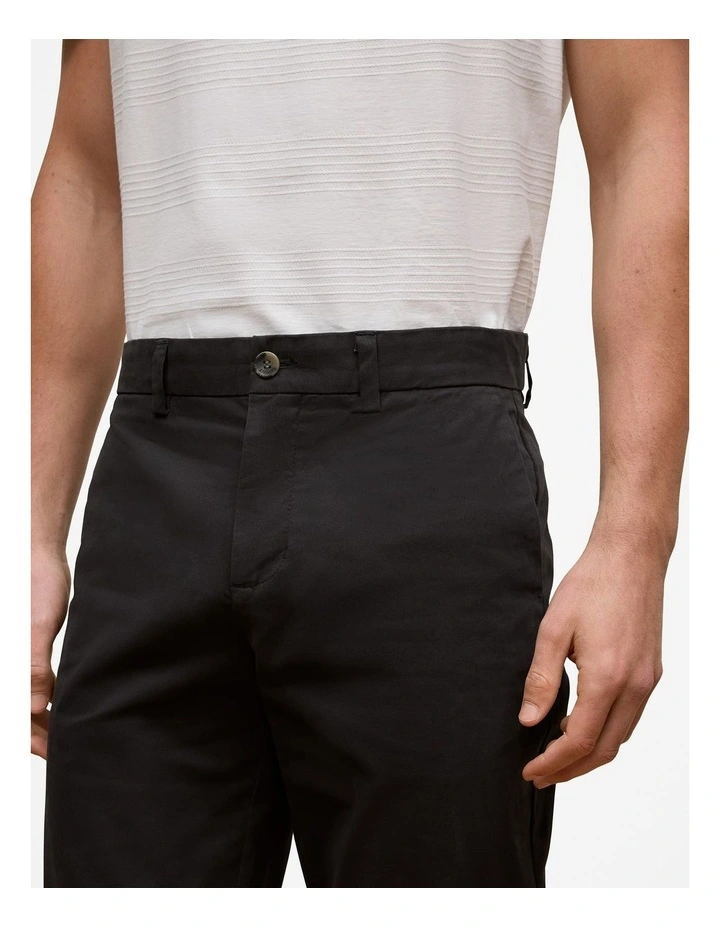 Regular Fit Chino Pant in Black image 3