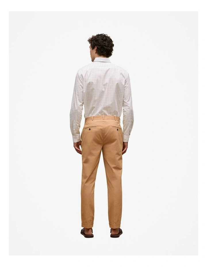 Regular Fit Modern Chino Pant in Camel image 4