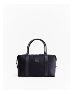 Terra Leather Trimmed Travel Bag in Night Sky