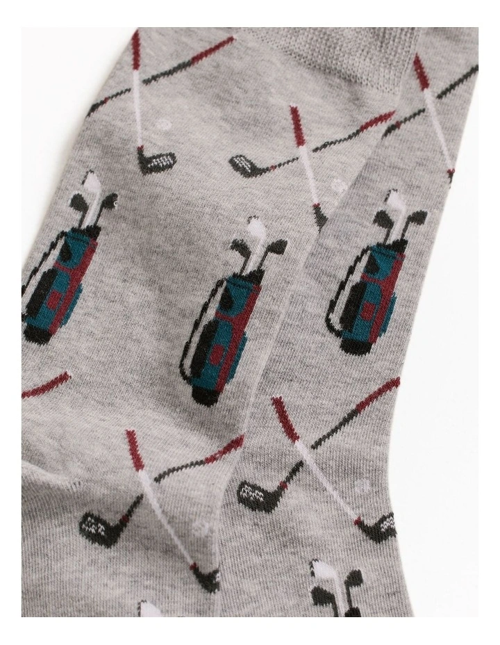Golf Caddy Sock in Grey Marle image 2