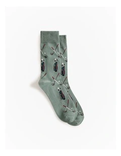 Golf Caddy Sock in Jade Green