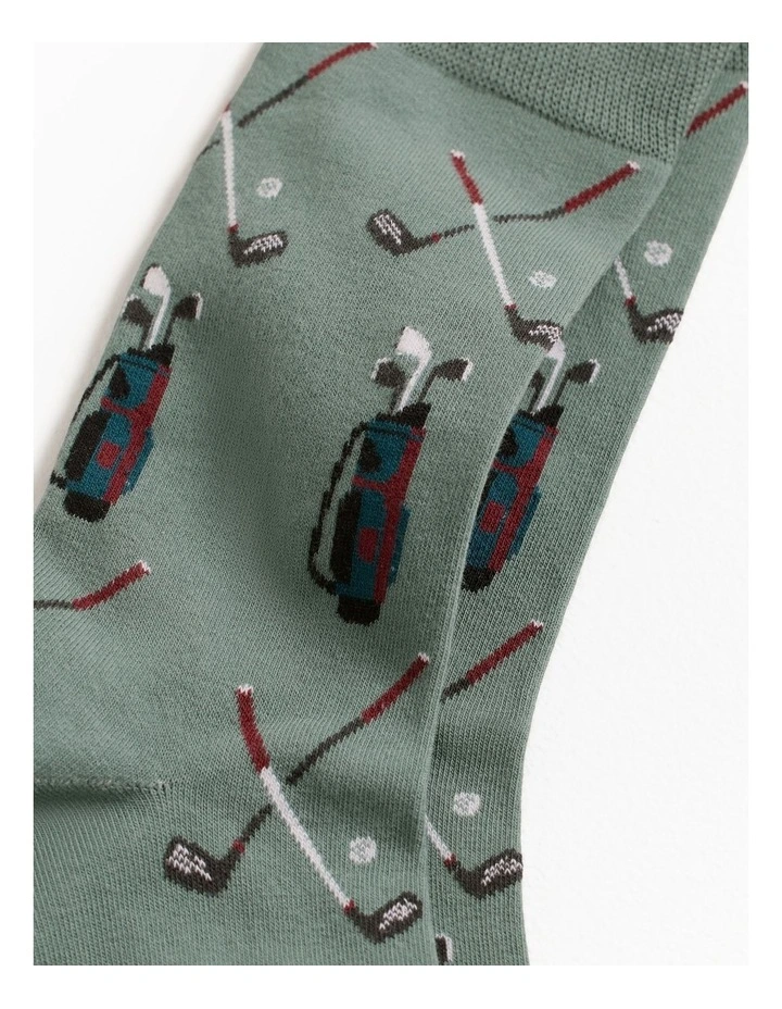 Golf Caddy Sock in Jade Green image 2