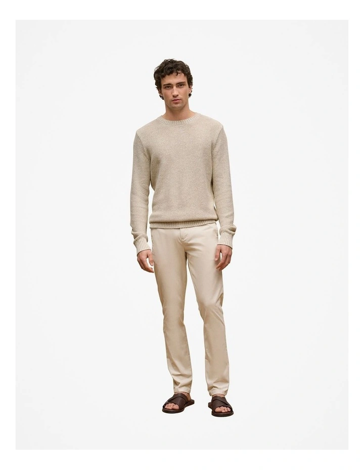 Slim Fit Chino in Stone image 2
