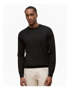 Merino Classic Crew in Black