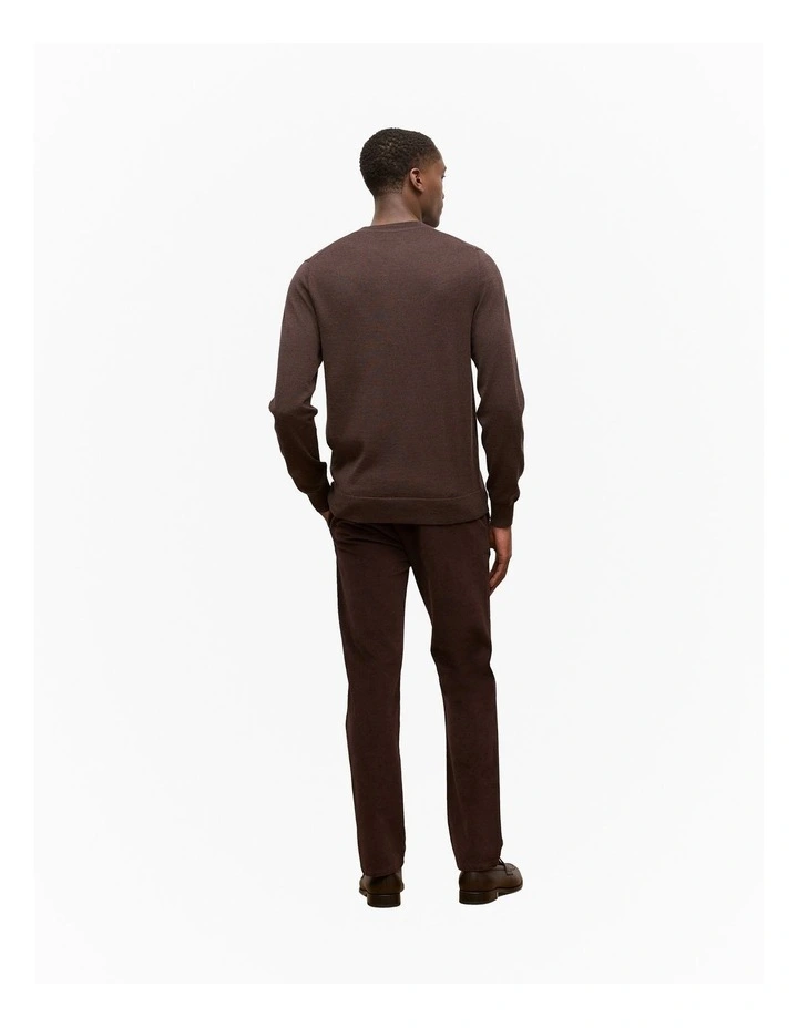 Merino Classic Crew in Espresso image 5