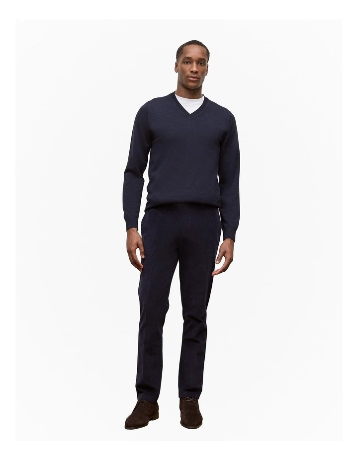 Merino V Neck in Night Sky image 2