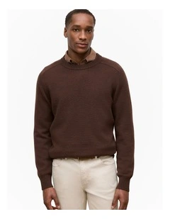 Cashmere Crew Pullover in Espresso