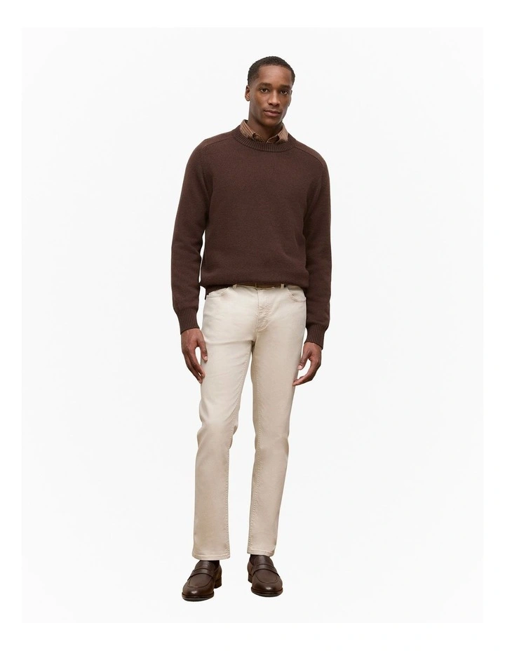 Cashmere Crew Pullover in Espresso image 2