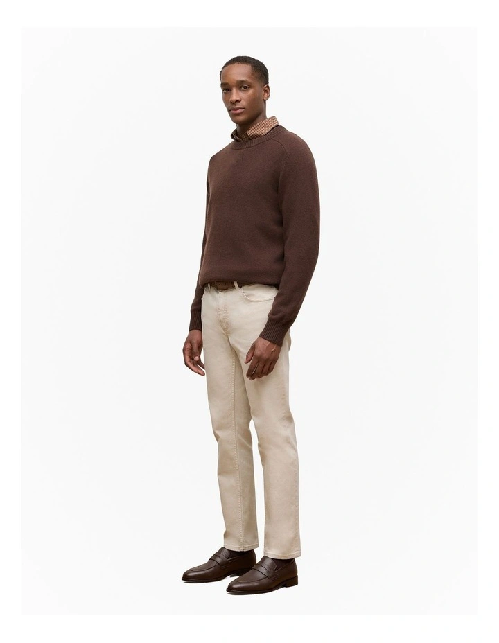 Cashmere Crew Pullover in Espresso image 4