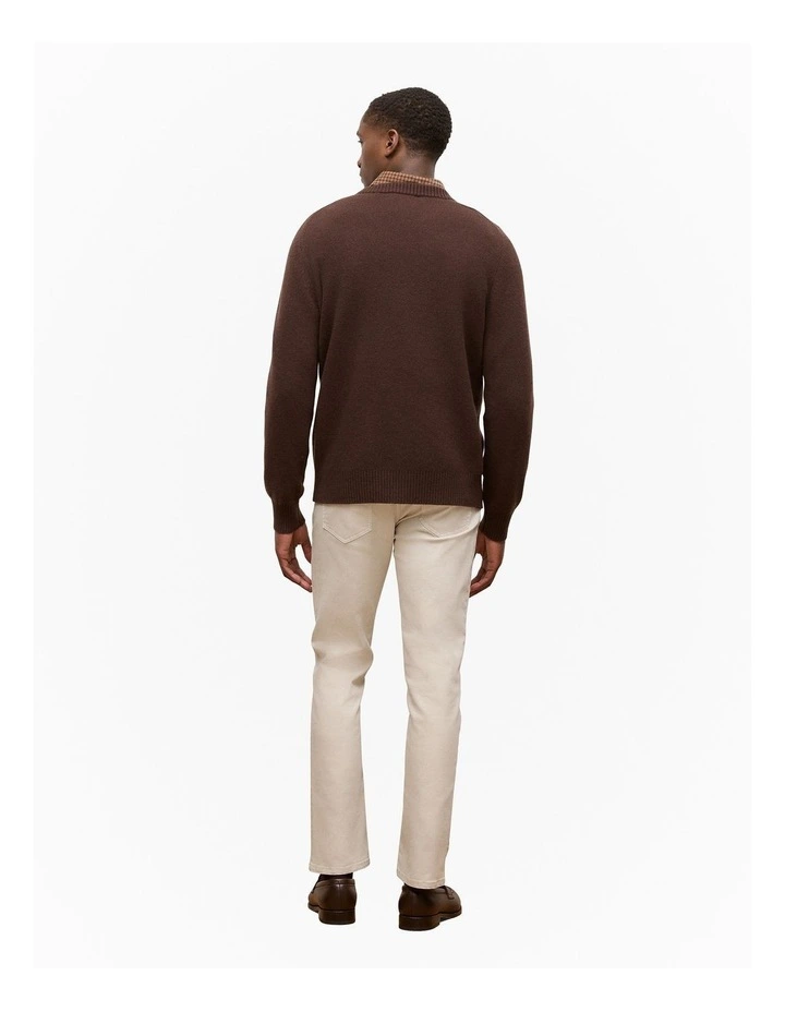 Cashmere Crew Pullover in Espresso image 5