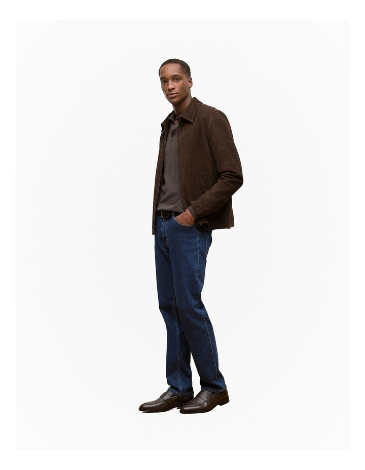 Suede Jacket in Coffee Bean image 5