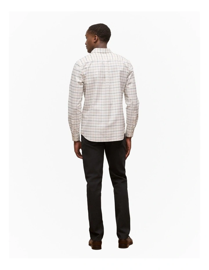 Fine Check Oxford Shirt in Marshmallow image 5