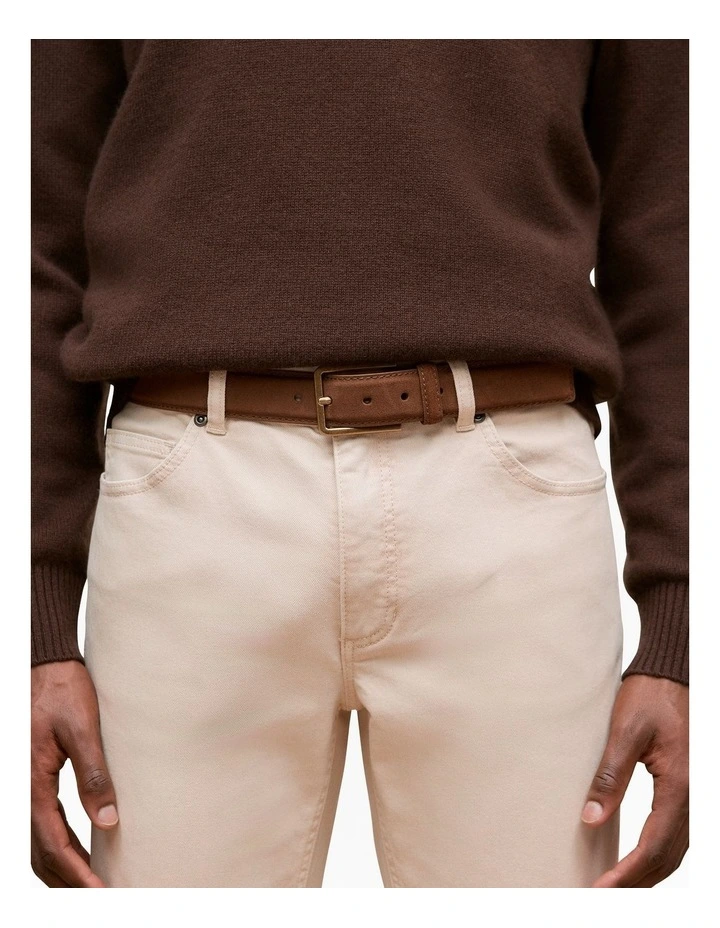 Mica Suede Belt in Latte image 2