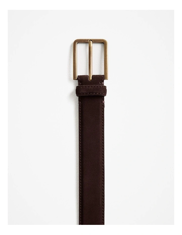 Mica Suede Belt in Coffee Bean image 3
