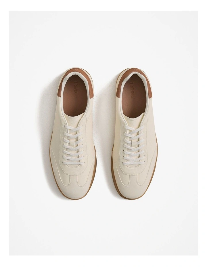 Halden Leather Sneaker in Parchment image 3