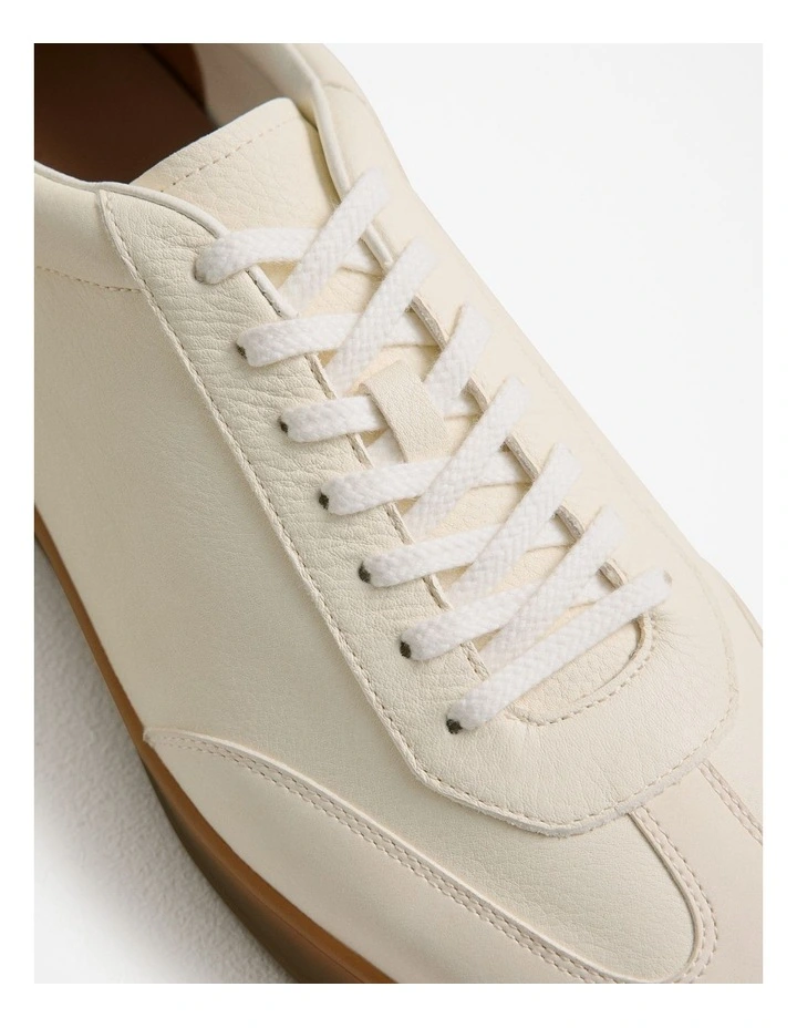 Halden Leather Sneaker in Parchment image 4