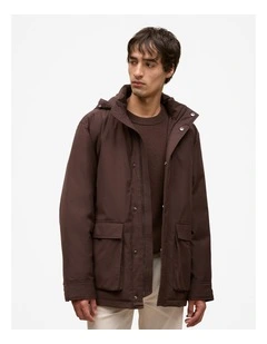 Technical Parka in Coffee Bean