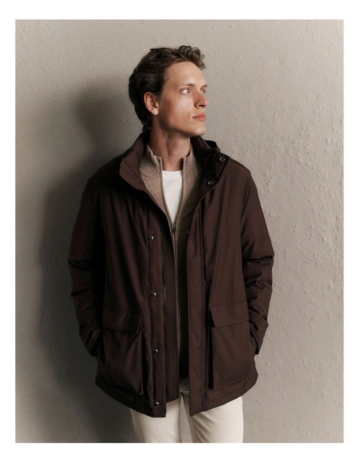 Technical Parka in Coffee Bean image 2