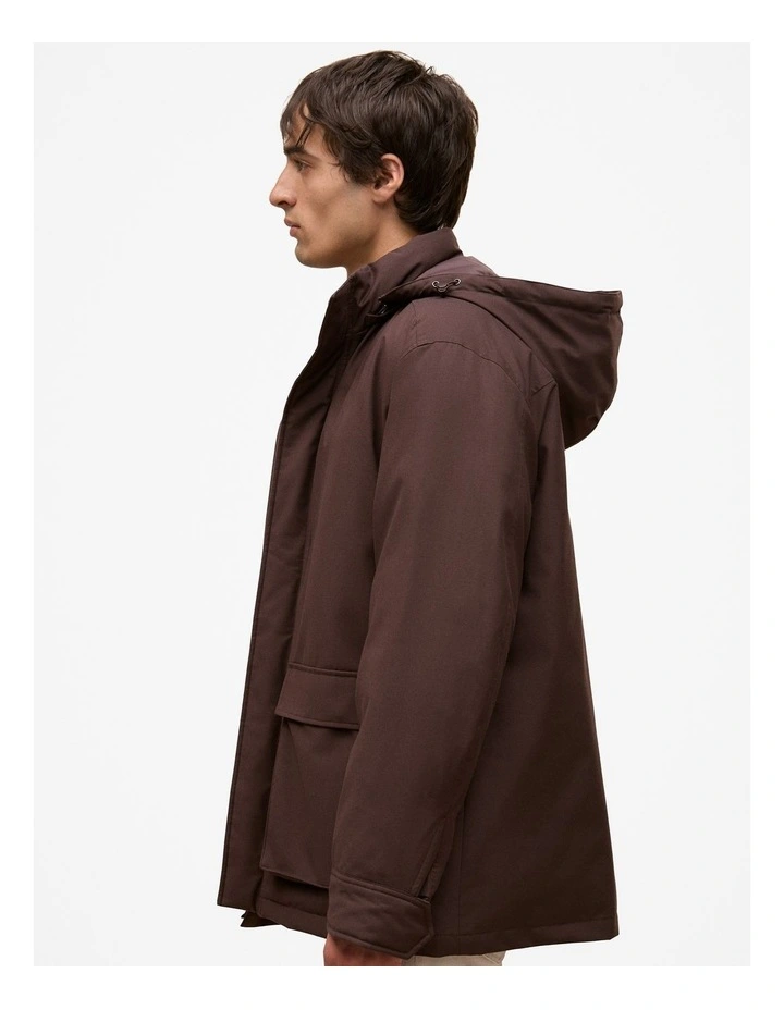 Technical Parka in Coffee Bean image 4