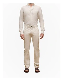 Regular Fit Chino in Stone