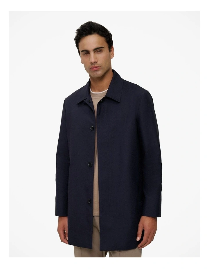 Classic Mac Coat in Navy image 1