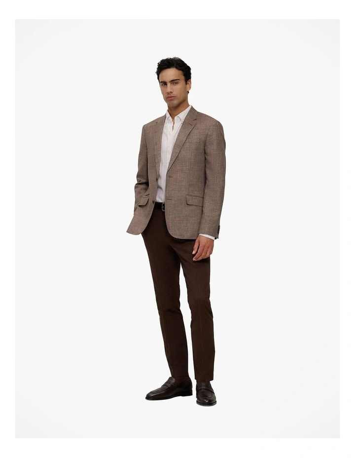 Cotton Twill Trouser in Coffee image 3
