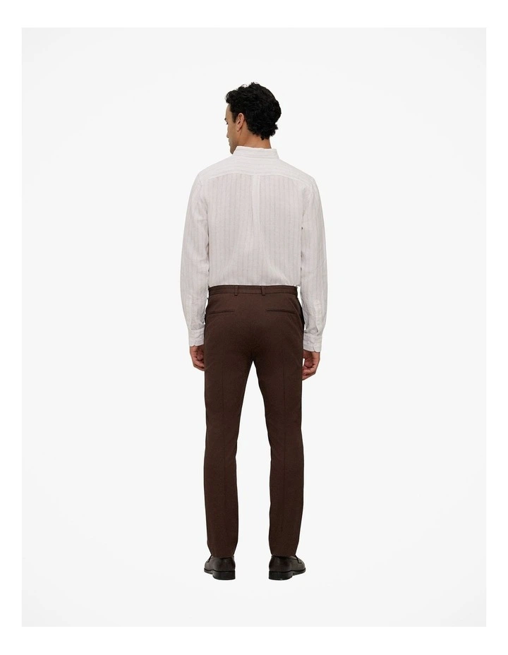 Cotton Twill Trouser in Coffee image 5