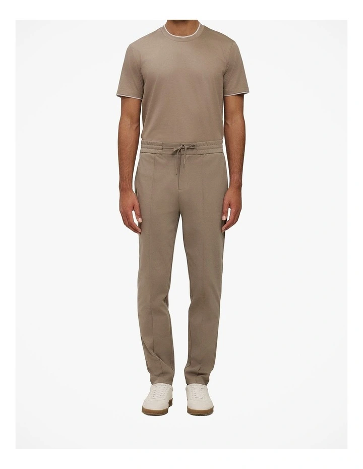 Ponte Straight Leg Pant in Dark Taupe image 1