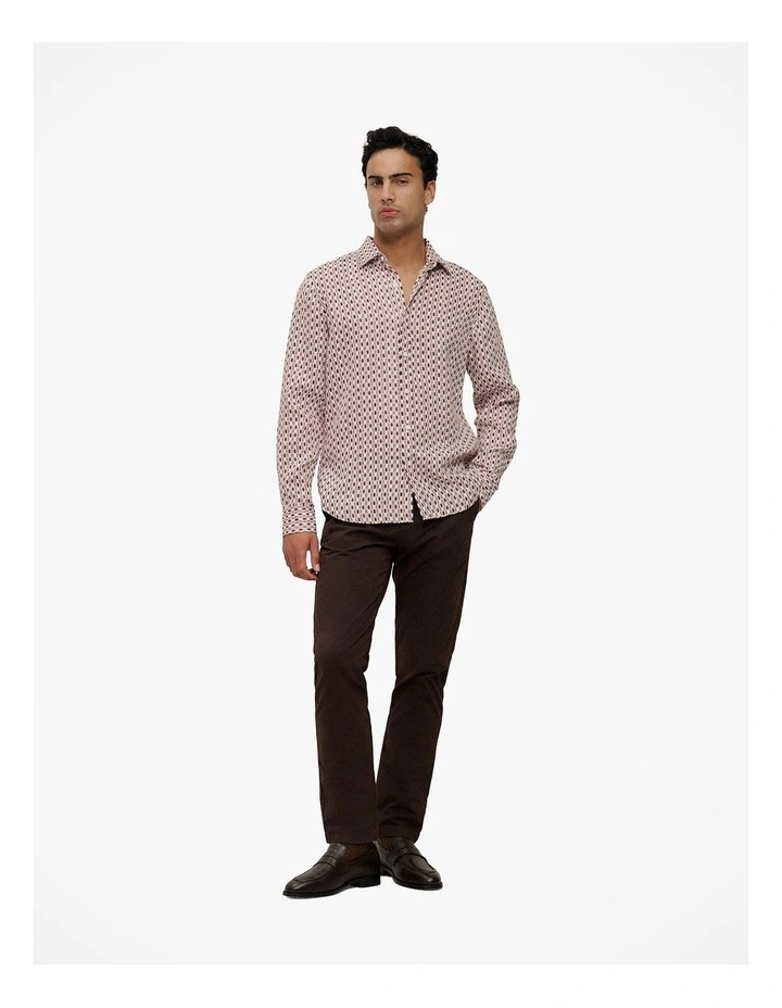 Terran Linen Long Sleeve Shirt in Redwood image 2