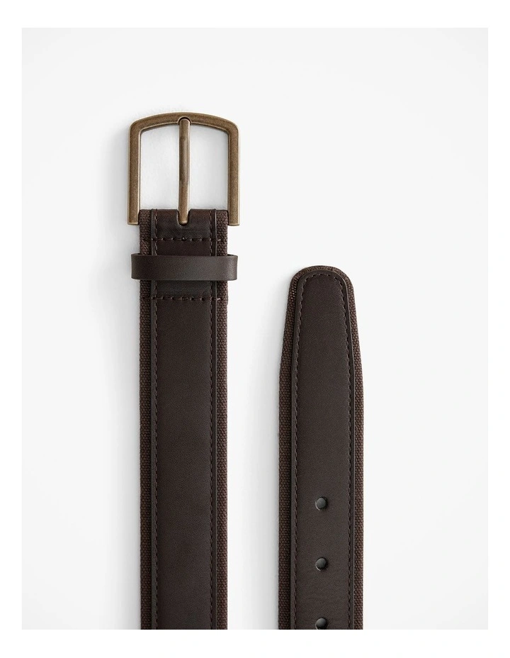 Roan Canvas Belt in Espresso image 3