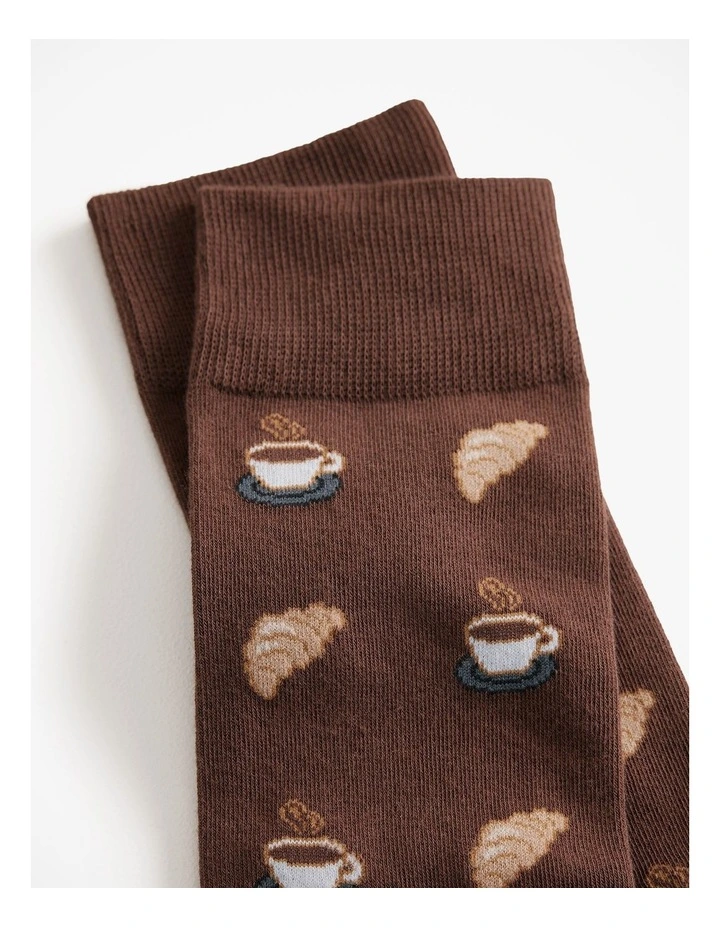 Good Morning Sock in Mocha image 2