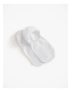 Invisible Sock in White