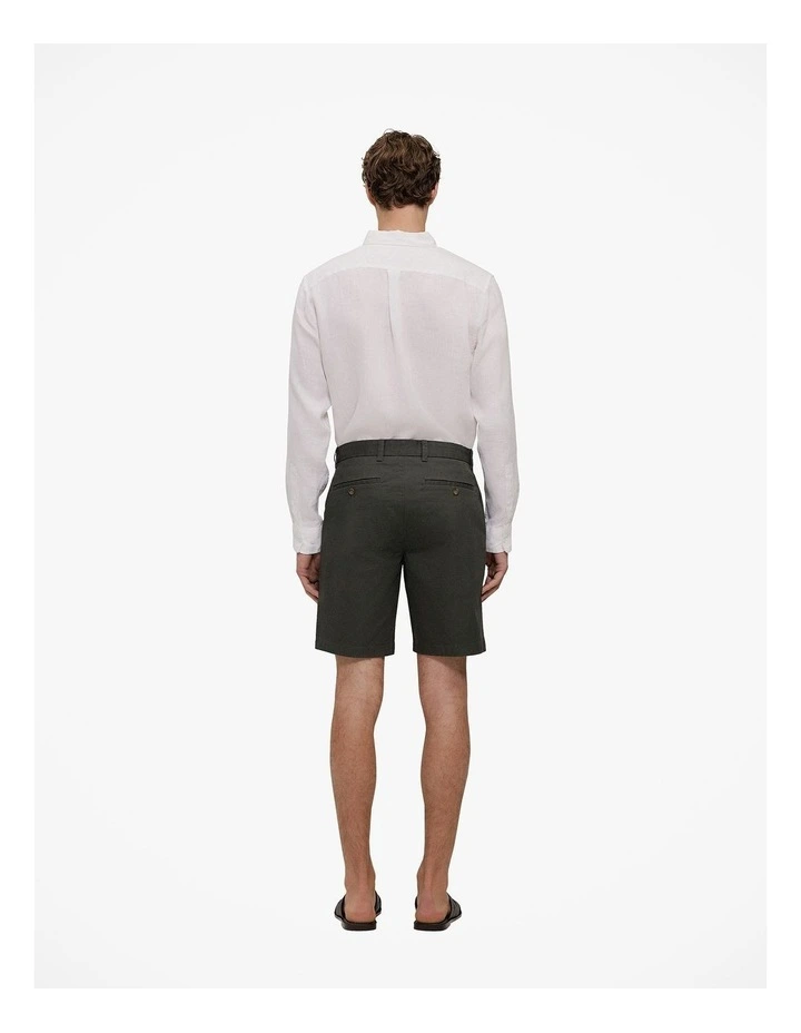 Cotton Twill Chino Short in Dark Olive image 5