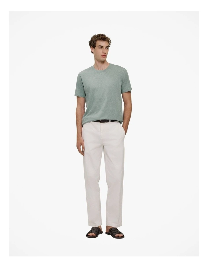 Organically Grown Cotton Marle T-shirt in Sage Green image 2