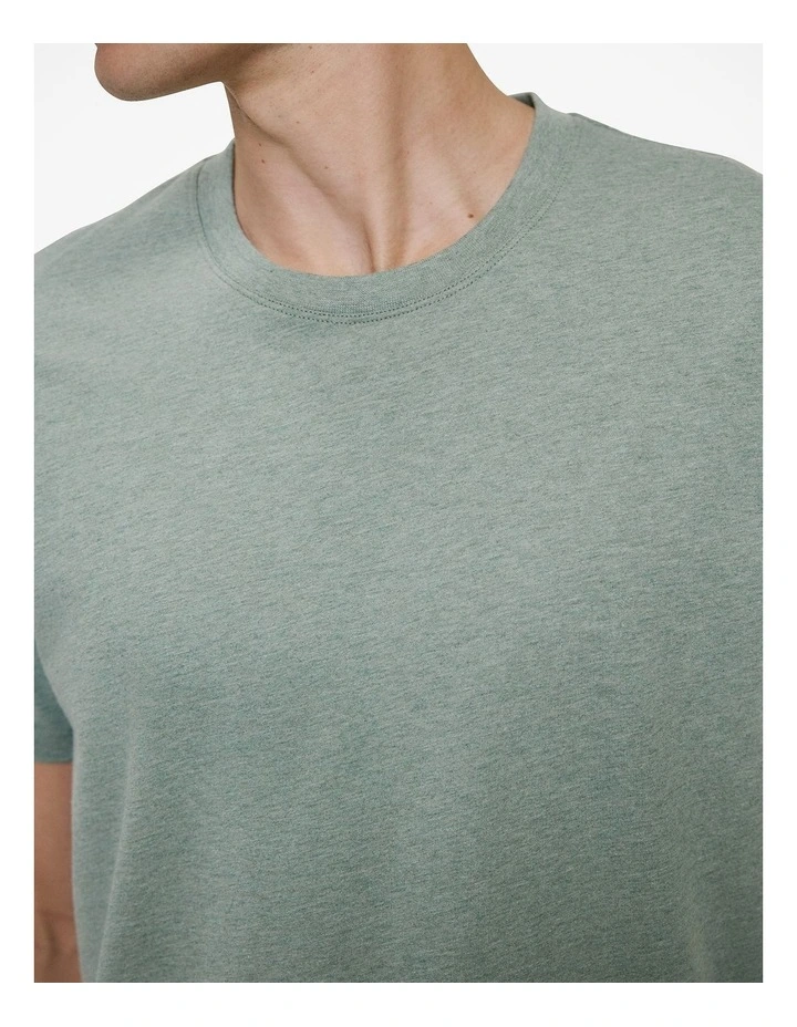 Organically Grown Cotton Marle T-shirt in Sage Green image 3