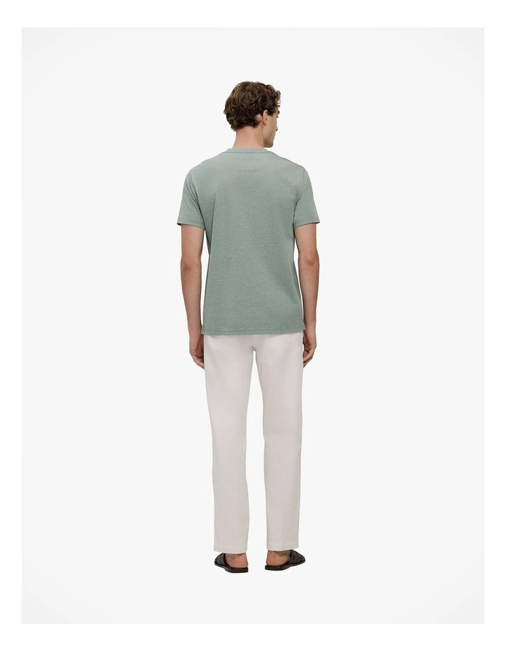 Organically Grown Cotton Marle T-shirt in Sage Green image 4