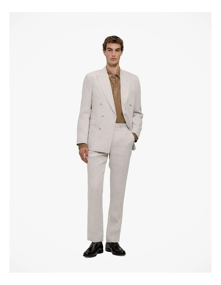 Regular Fit Delave Linen Shirt in Amaretto image 2