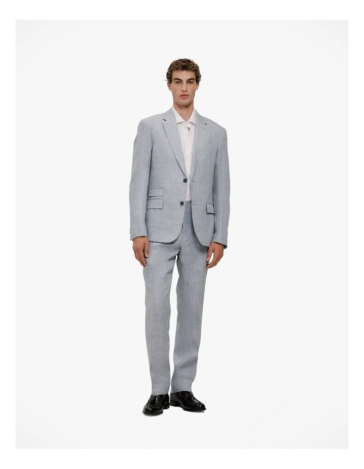 Cotton Poplin Tailored Fit Shirt in White image 2