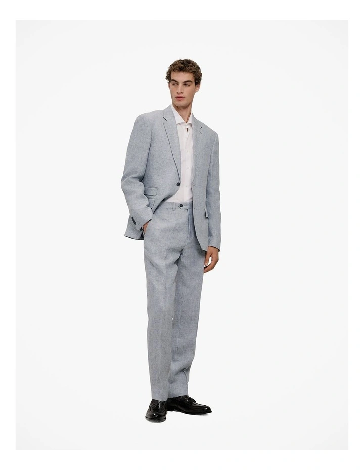 Cotton Poplin Tailored Fit Shirt in White image 4