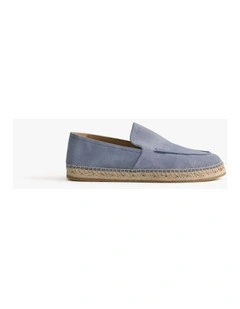 Lyro Suede Espadrille in Mineralblue