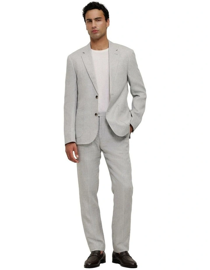Linen Herringbone Blazer image 2