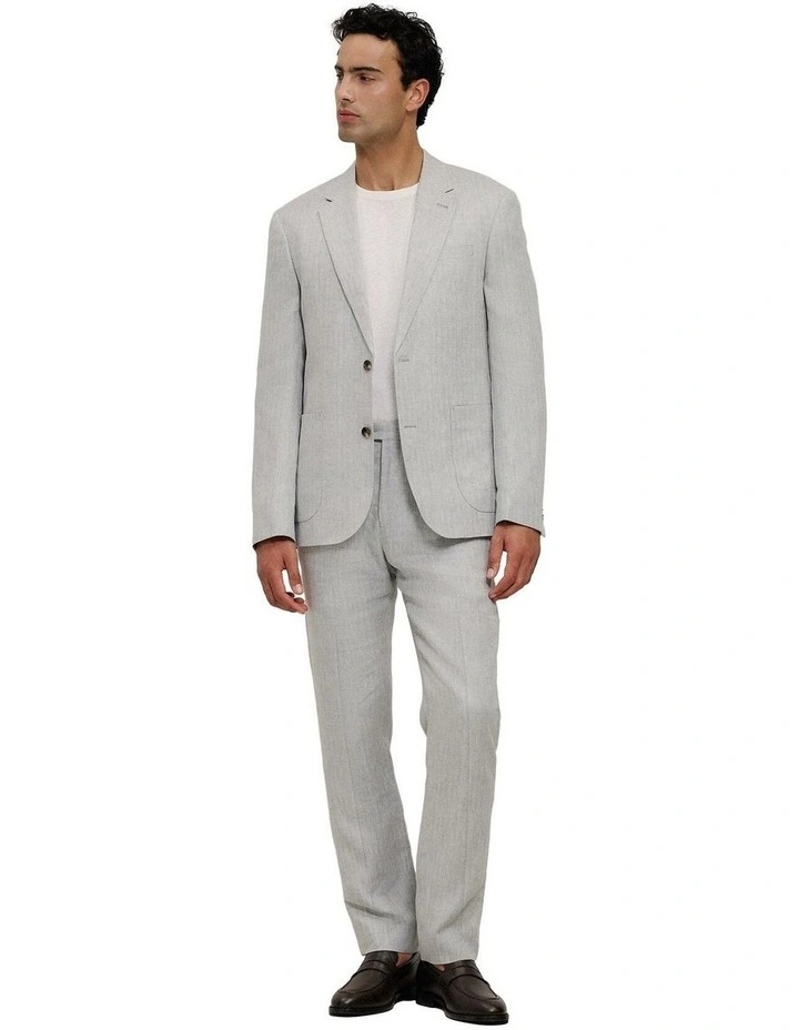Linen Herringbone Blazer image 4