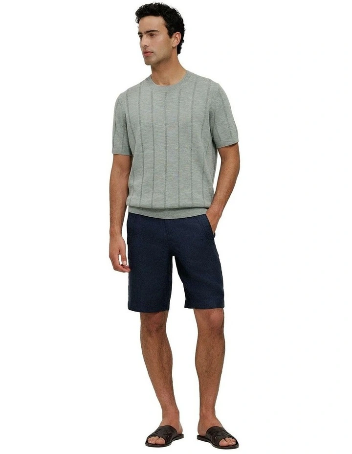 Linen Cotton Slub Knit T-shirt image 3