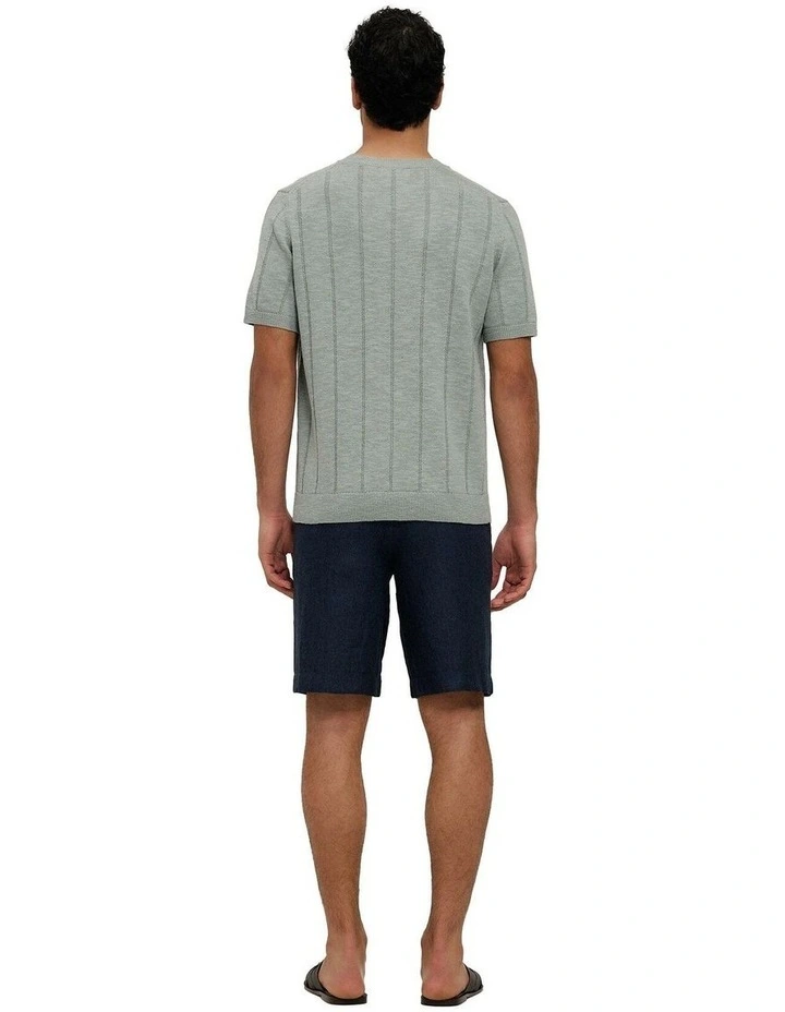 Linen Cotton Slub Knit T-shirt image 6
