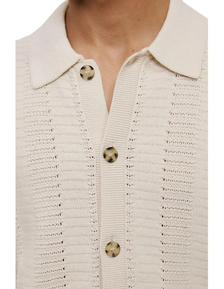 Crochet Cotton Knit Shirt image 4